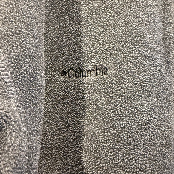 Columbia Mens XL Fleece Pullover Quarter Zip Sweater Gray Casual Active - Picture 3 of 5